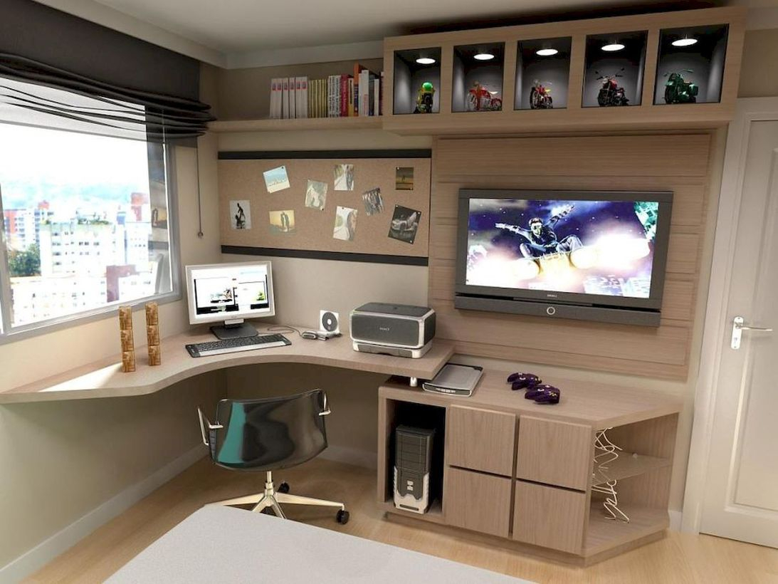 Cork boards home office