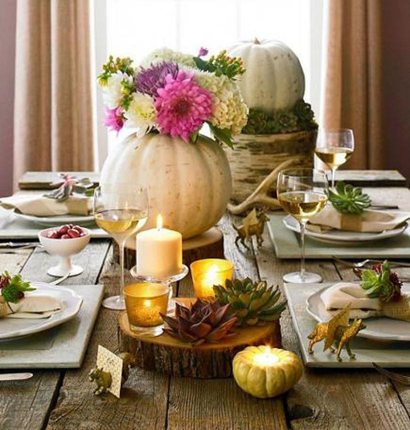 An adorable white pumpkin decoration