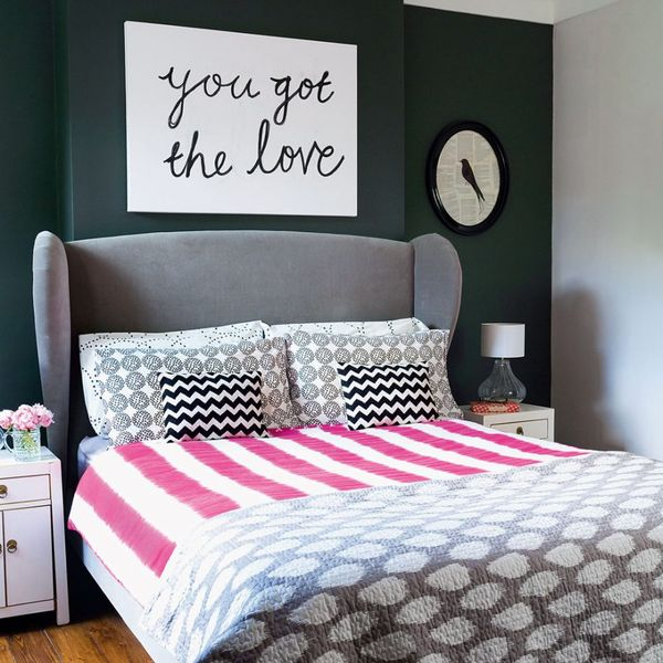 Beautiful girl bedroom with small flower decoration on the table to perfect your teen girl bedroom