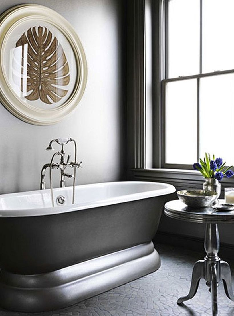 Best coral gray color in the bathroom to make your room more elegant