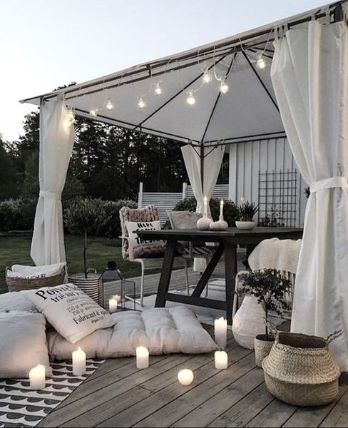 Candle lights for beautiful porch