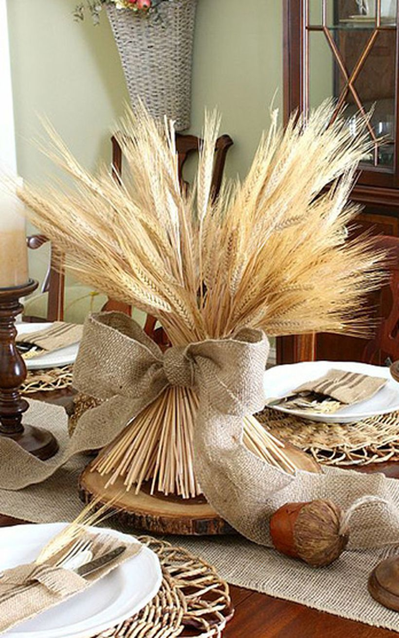 Creative wheat plants decoration ideas