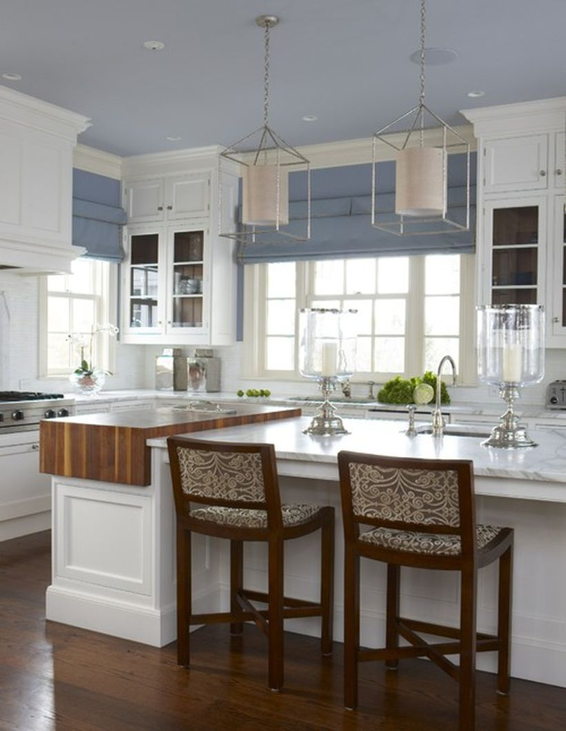 Interesting misty color in the kitchen ideas to complete room