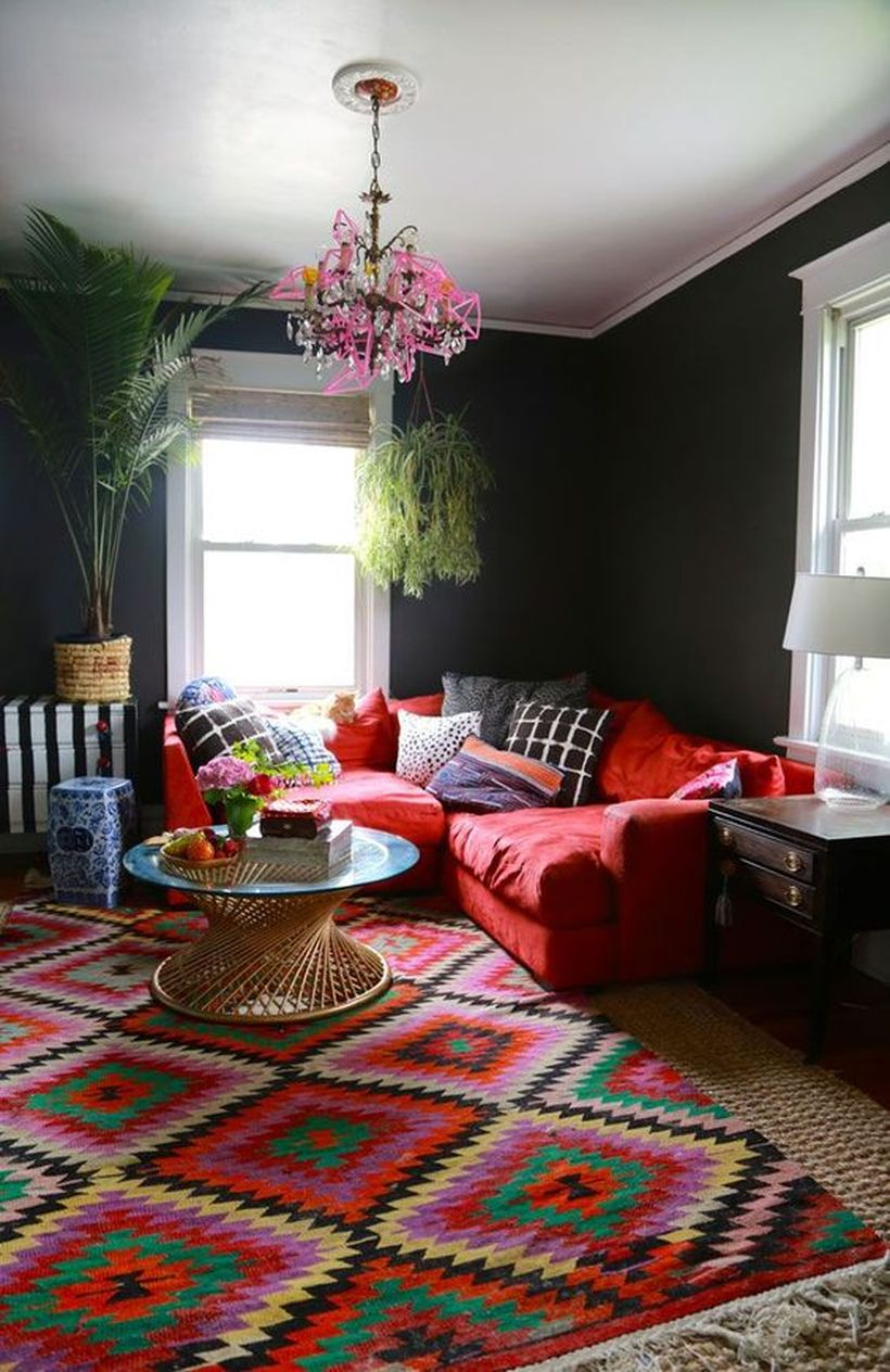 Beautiful red sofa