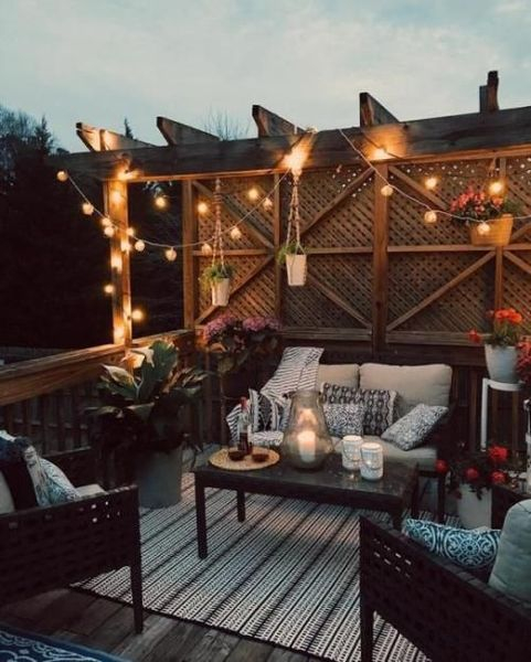 Candle light on the table