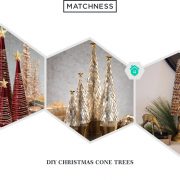 1. diy christmas cone trees