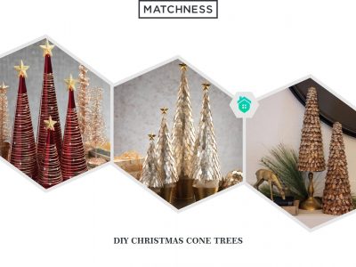 1. diy christmas cone trees