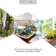 2. faux cactus succulent projects