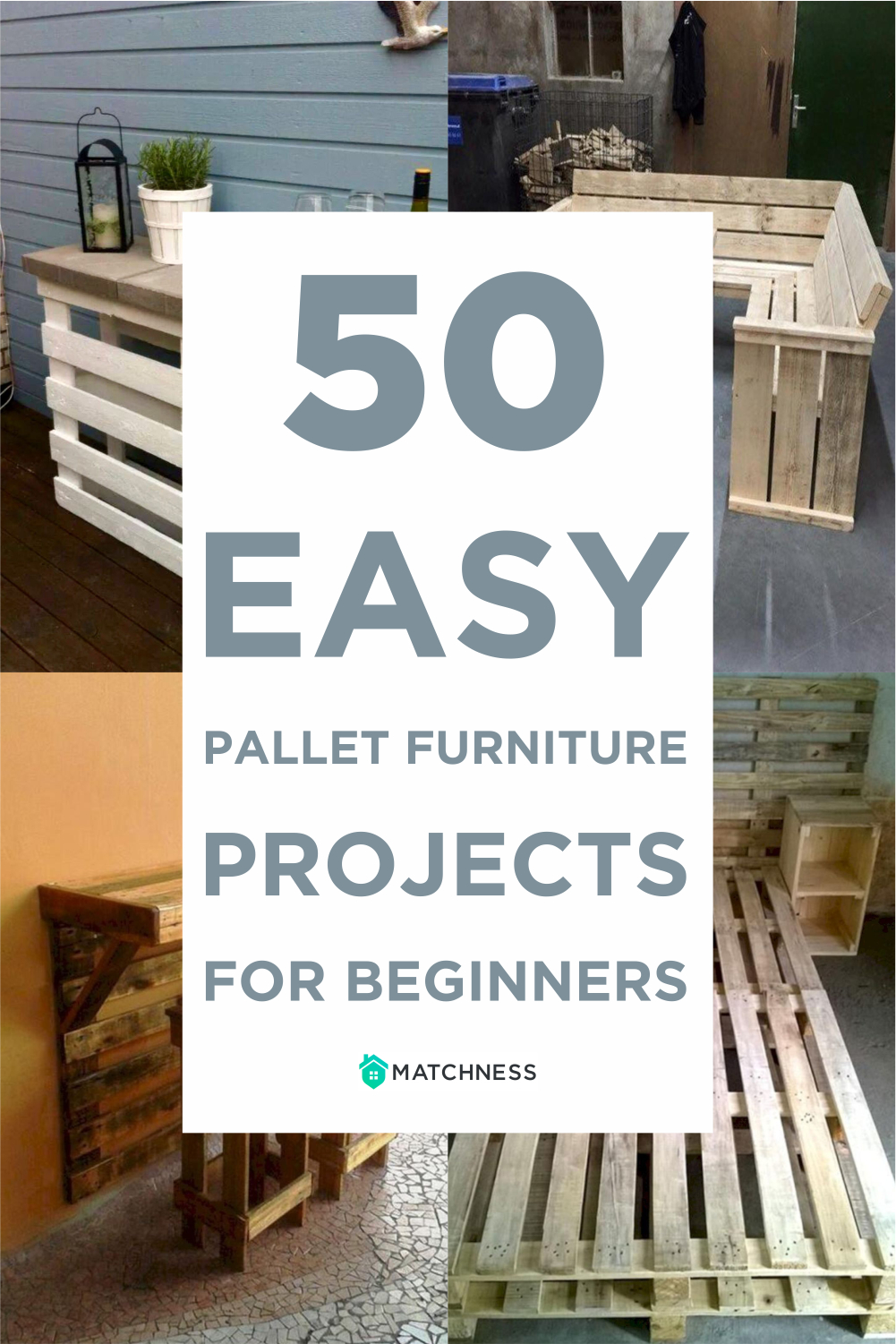 50 Easy Pallet Furniture Projects For Beginners - Matchness.com