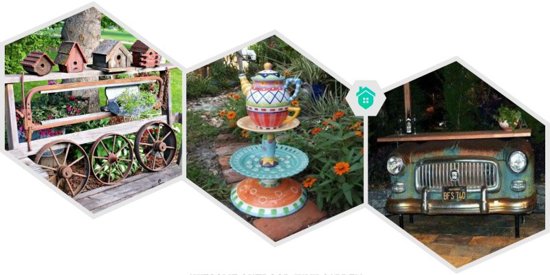 38. outdoor junk garden