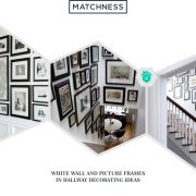 4. white wall and picture frames