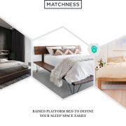 44. raised platform bed