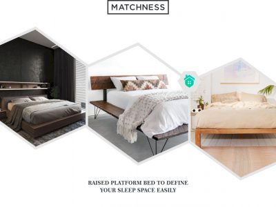 44. raised platform bed