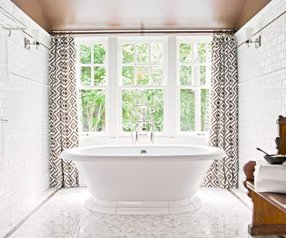 Adorable mosaic marble shower tile for your bathroom 10