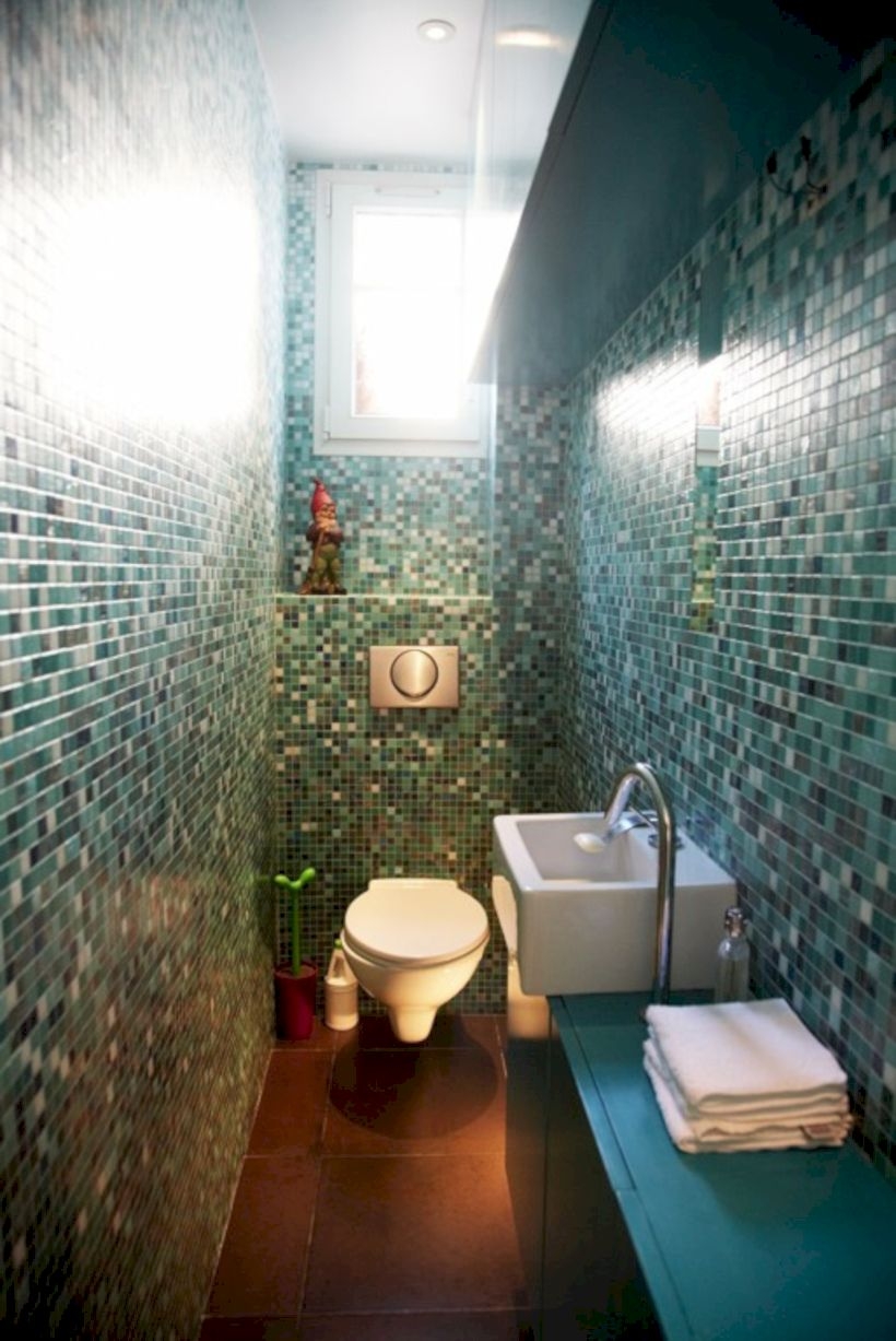 Adorable mosaic marble shower tile for your bathroom 12