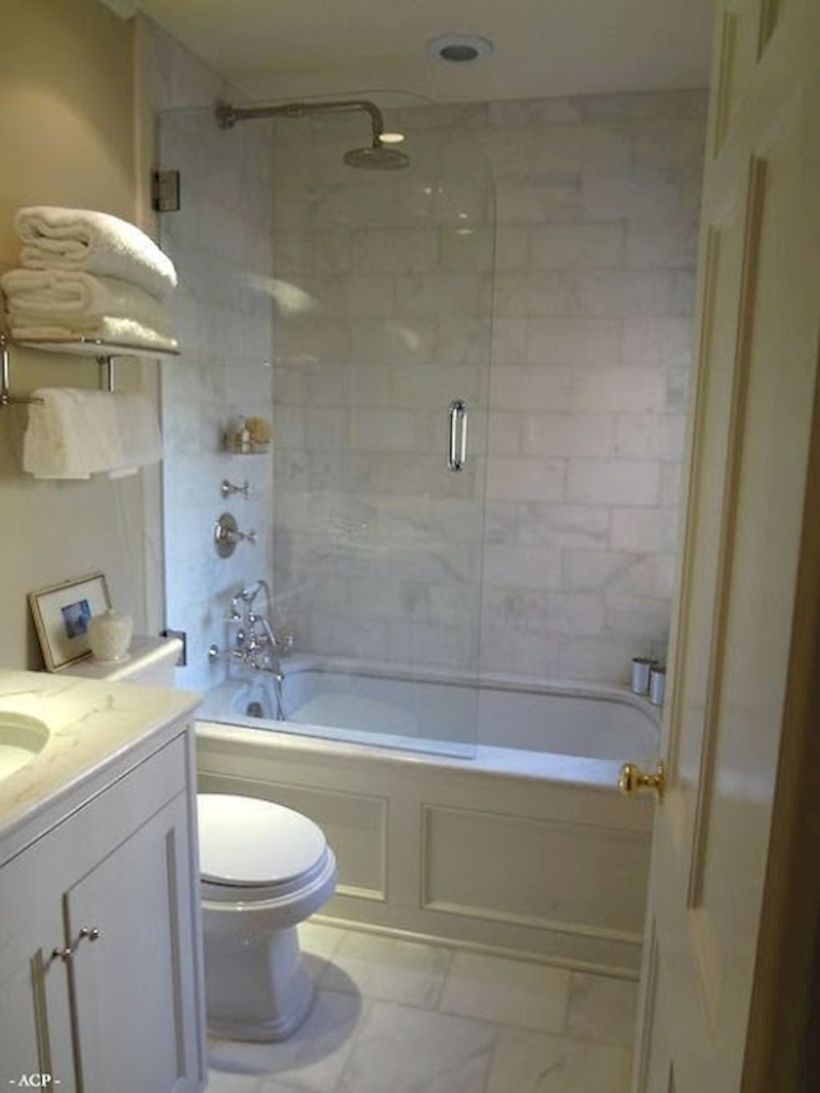 Adorable mosaic marble shower tile for your bathroom 39