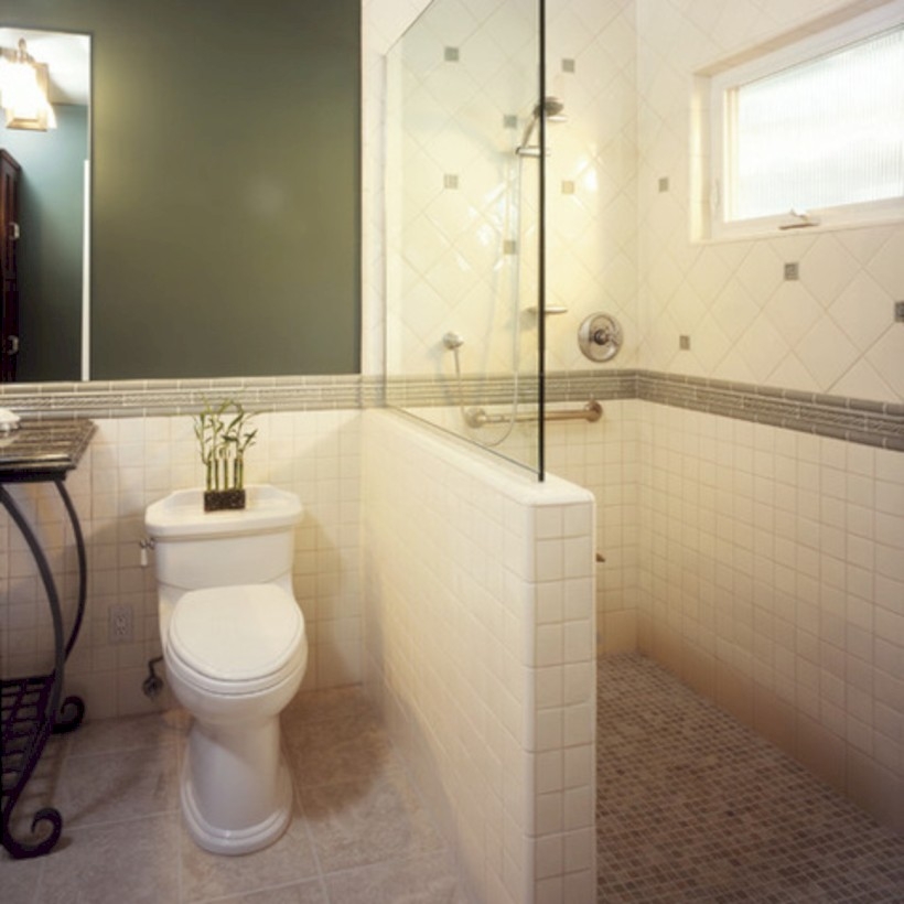 Amazing doorless shower design ideas 04