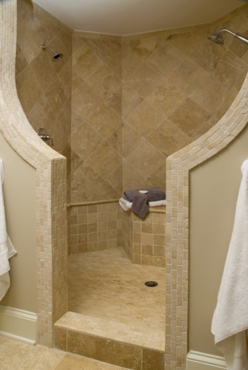 Amazing doorless shower design ideas 05