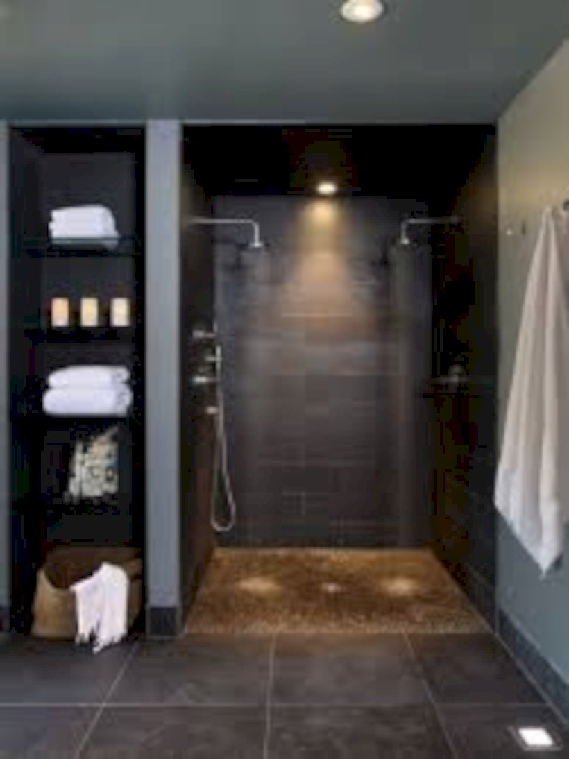Amazing doorless shower design ideas 24