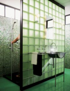 Amazing glass brick shower division design ideas 02