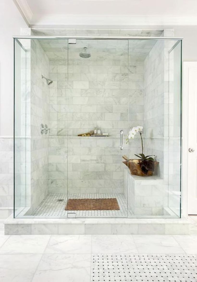 Beautiful bathroom frameless shower glass enclosure 04