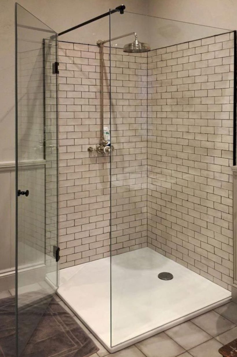 Beautiful bathroom frameless shower glass enclosure 10
