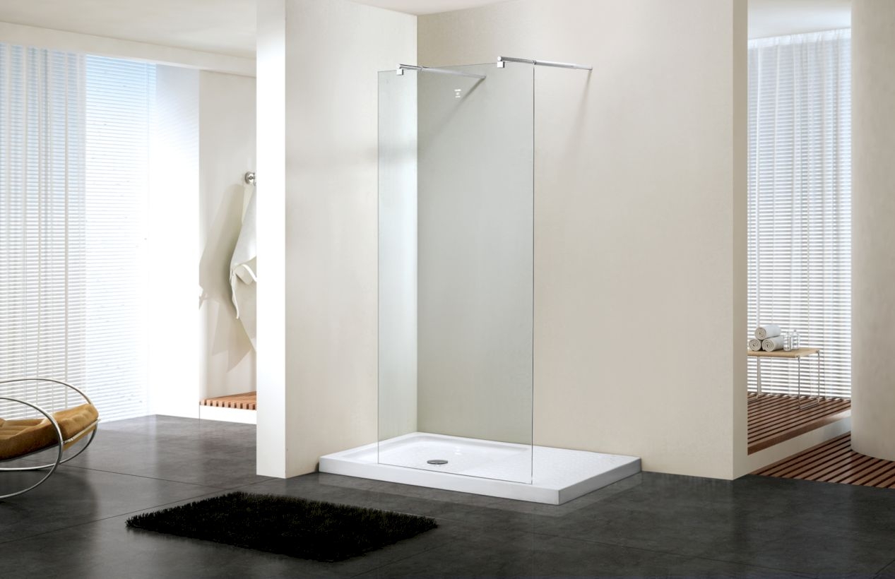 Beautiful bathroom frameless shower glass enclosure 13