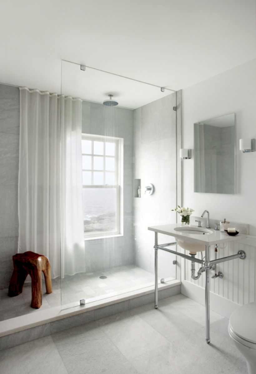 Beautiful bathroom frameless shower glass enclosure 20