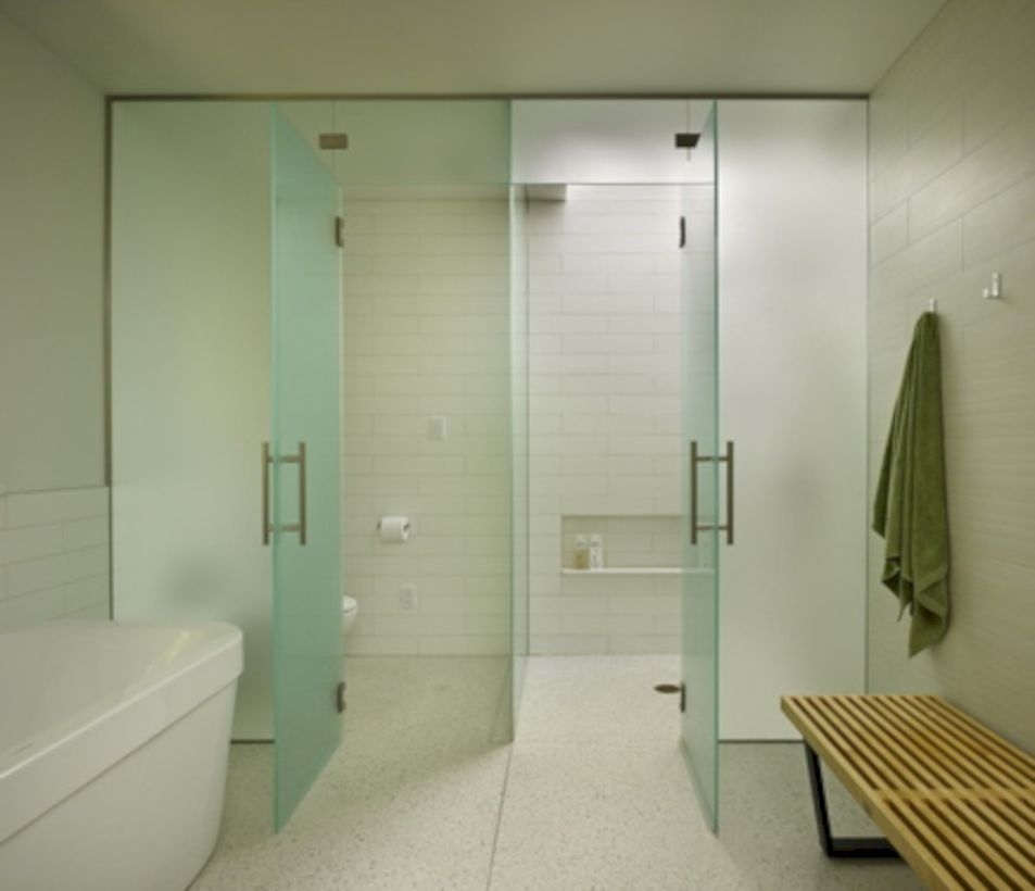 Beautiful bathroom frameless shower glass enclosure 23