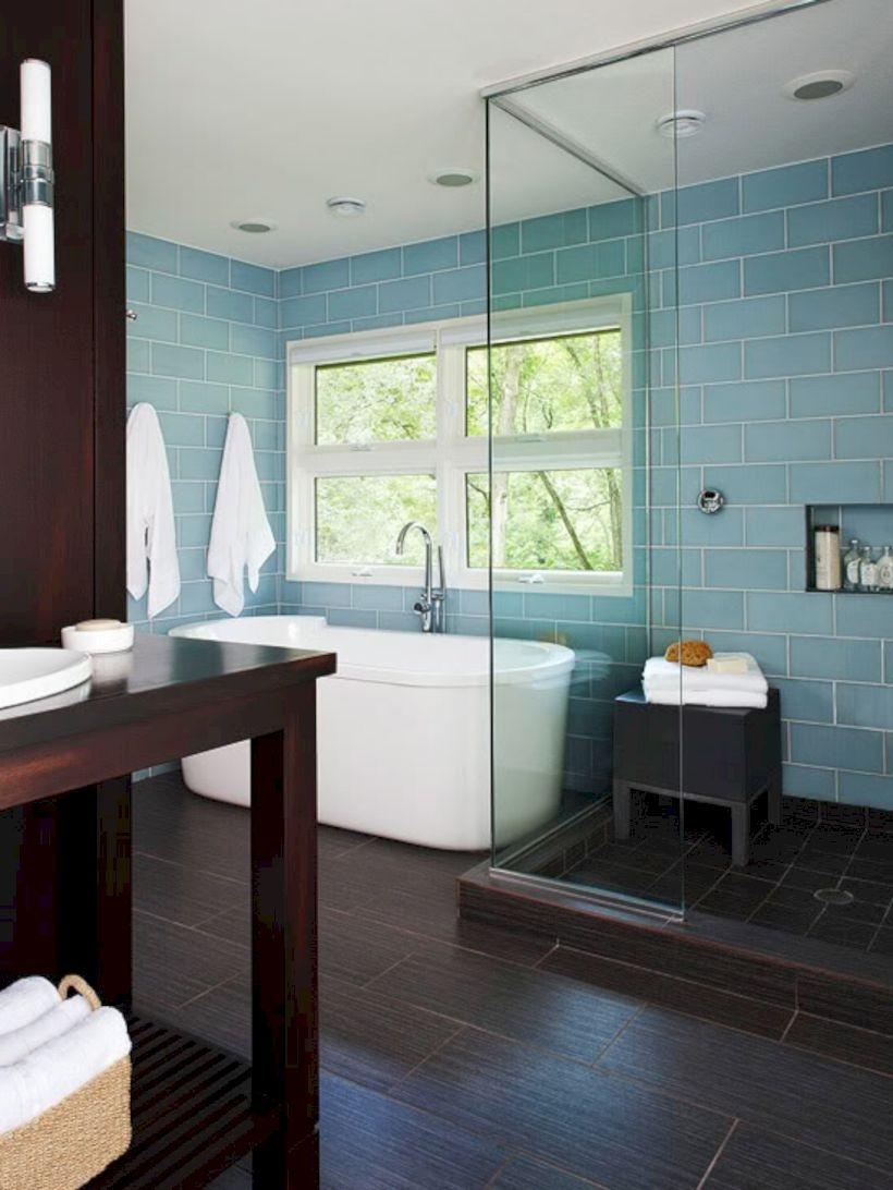 Beautiful bathroom frameless shower glass enclosure 24