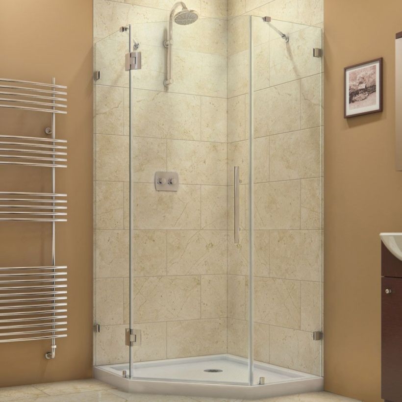 Beautiful bathroom frameless shower glass enclosure 26
