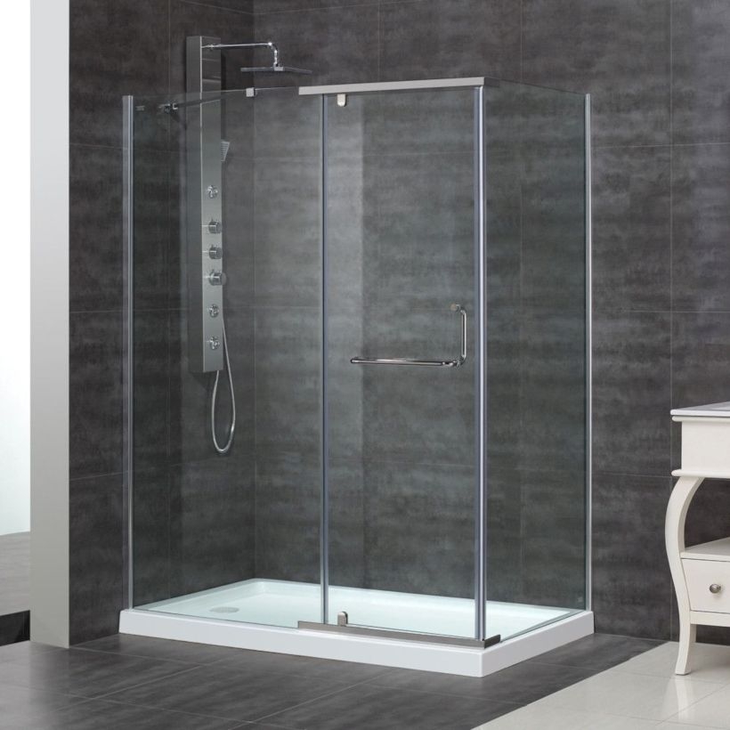 Beautiful bathroom frameless shower glass enclosure 27