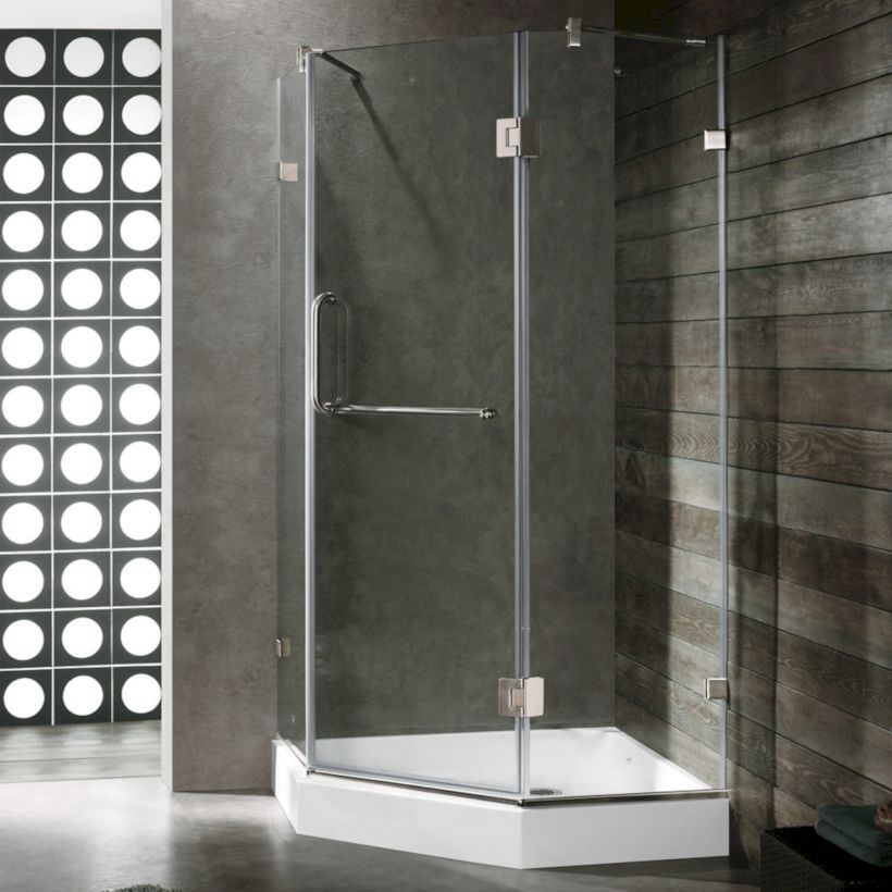 Beautiful bathroom frameless shower glass enclosure 29