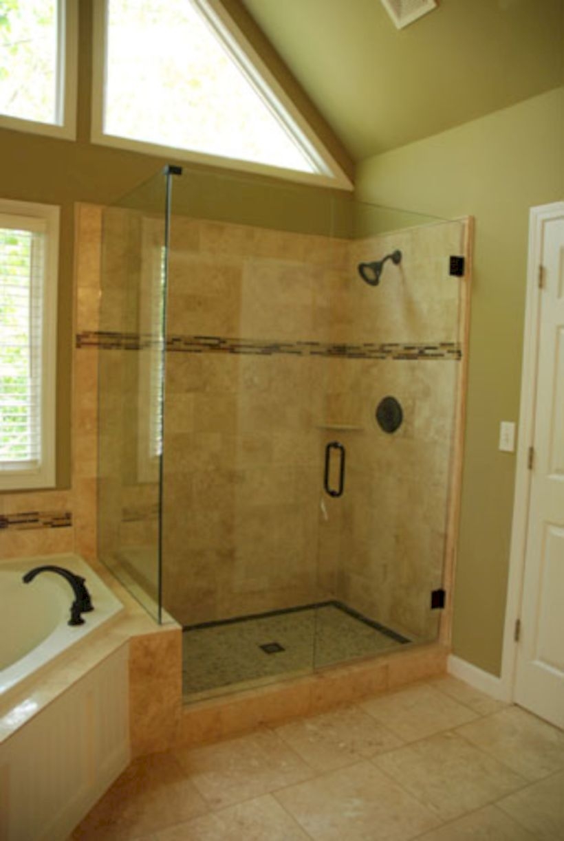 Beautiful bathroom frameless shower glass enclosure 31