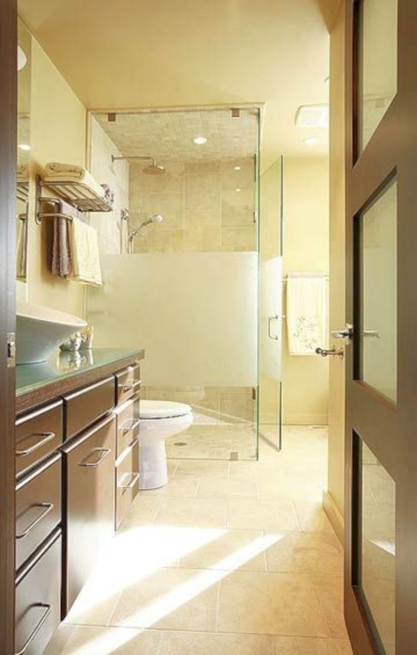 Beautiful bathroom frameless shower glass enclosure 38
