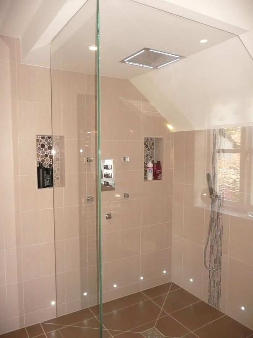Beautiful bathroom frameless shower glass enclosure 41