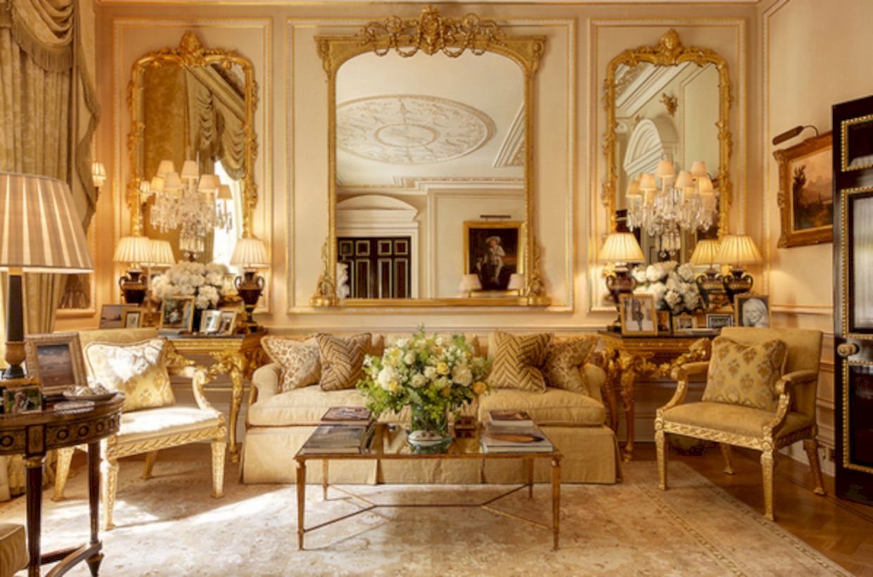 Beautiful living room design ideas with mirror 03