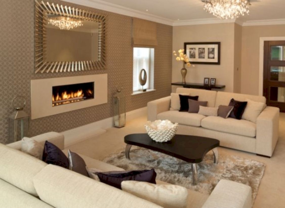 Beautiful living room design ideas with mirror 05