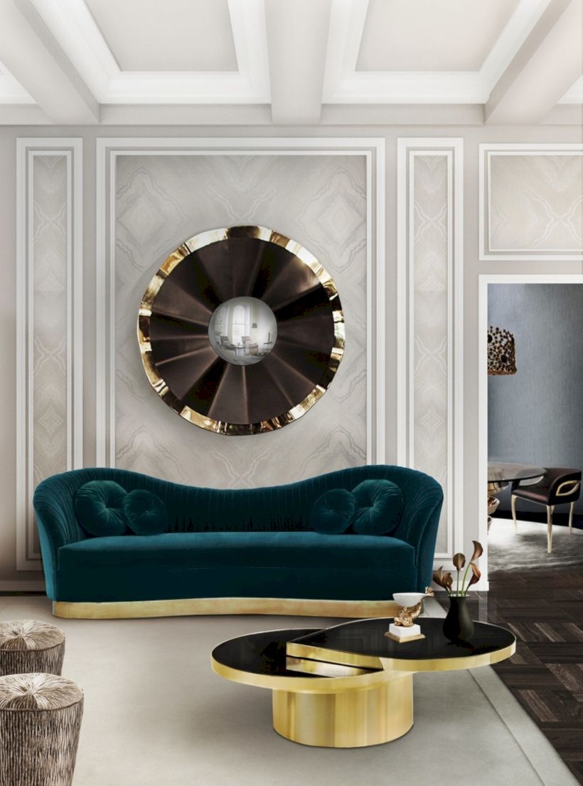 Beautiful living room design ideas with mirror 14