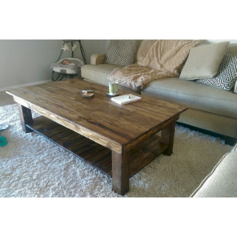 Best chunky farmhouse coffee table 05