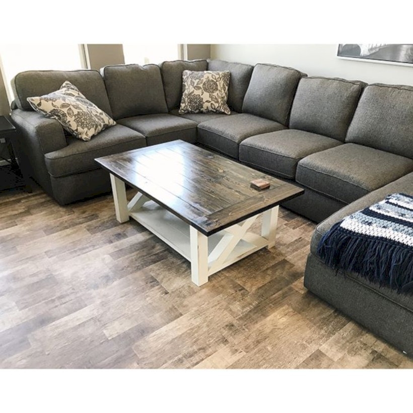 Best chunky farmhouse coffee table 06