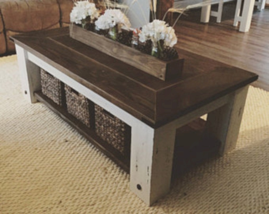 Best chunky farmhouse coffee table 31