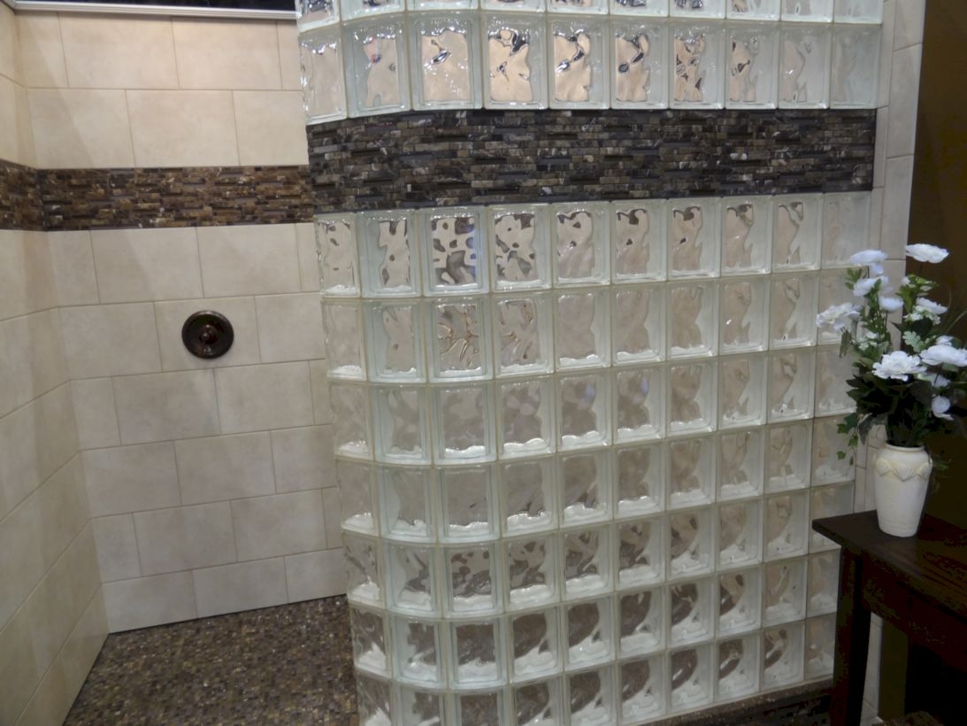 Best classic glass block shower layout 01