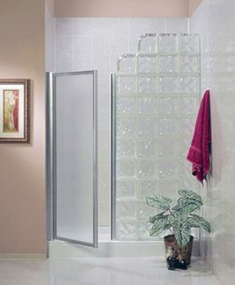 Best classic glass block shower layout 14