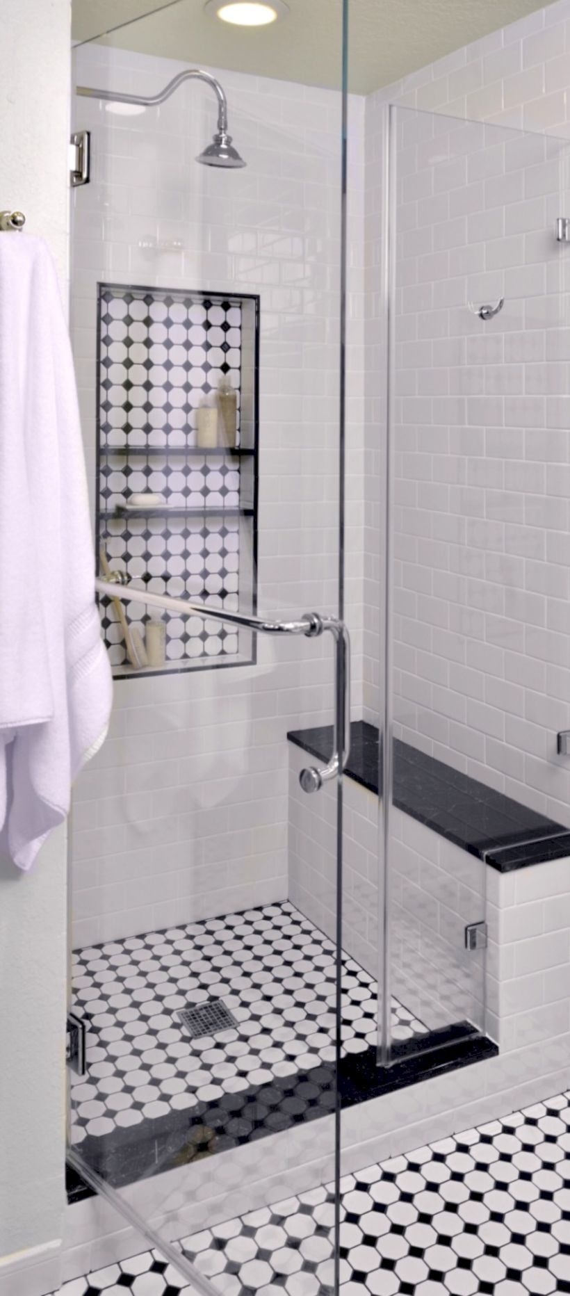 Best classic glass block shower layout 16