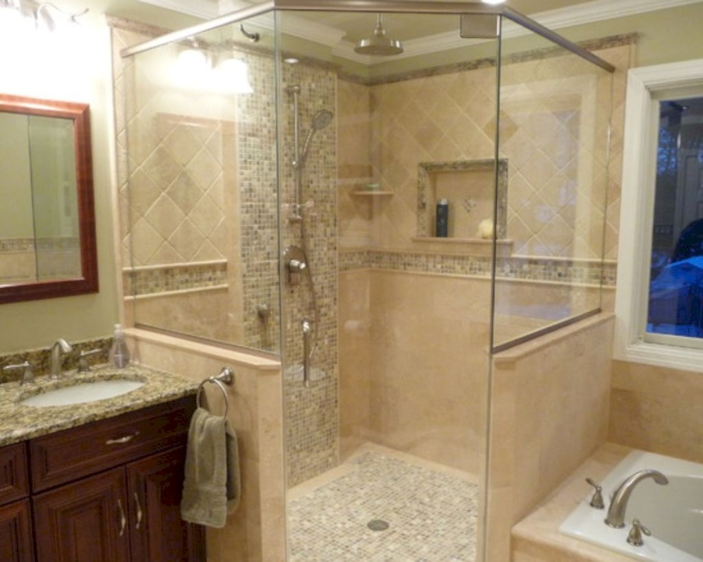 Best classic glass block shower layout 23