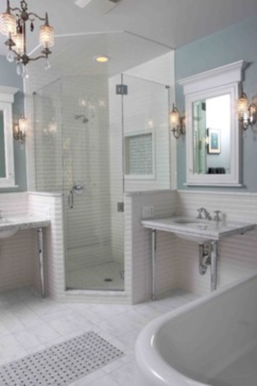 Best classic glass block shower layout 29