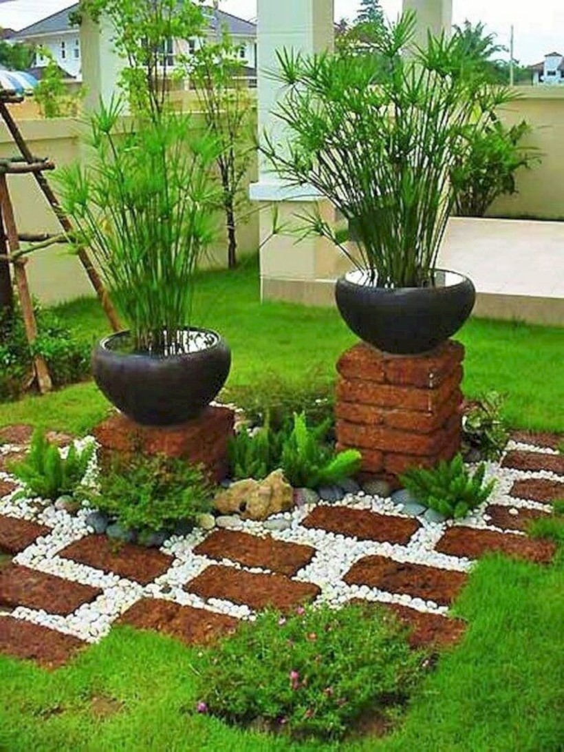 Best garden walkway to envy your visitor 38