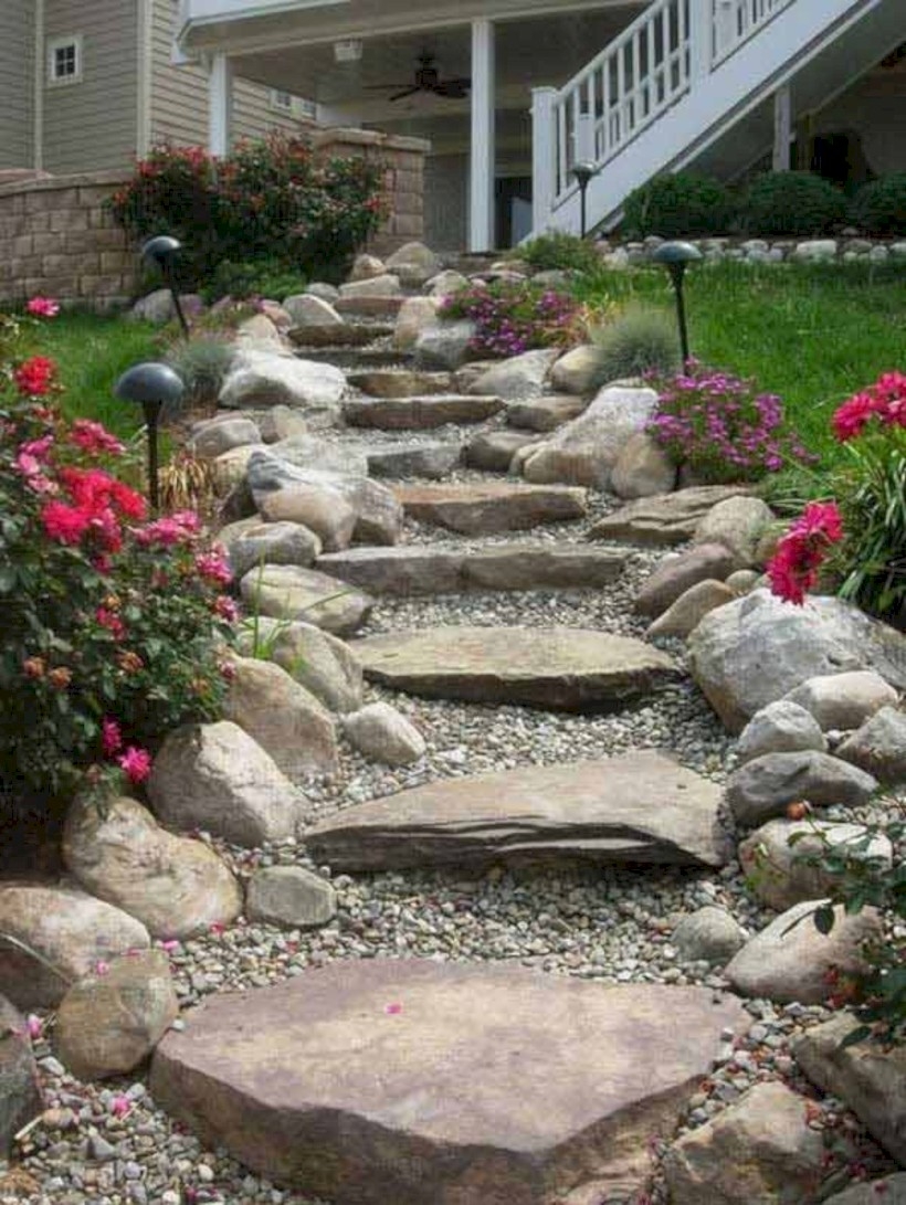 Best garden walkway to envy your visitor 45