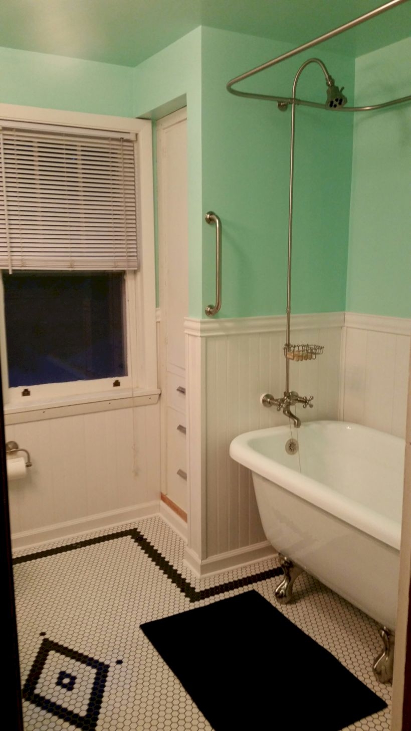 Best modern vintage bathroom reveal 14
